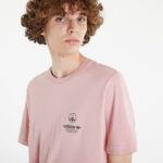 تیشرت مردانه Adidas صورتی روشن با لوگوی مینیمال کد 1037 - تصویر 2